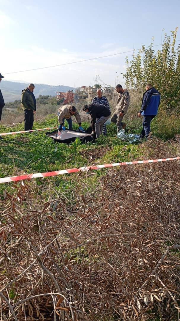 العثور على جثة في إحدى حقول بلدة كفرصير