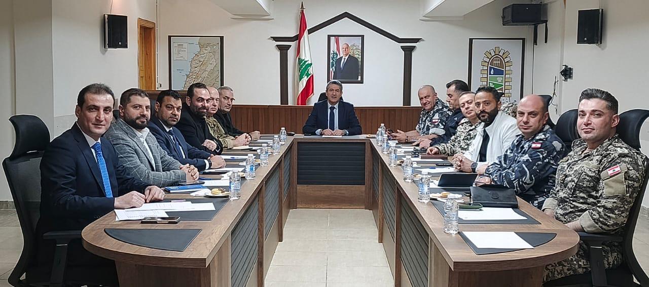 مجلس الأمن الفرعي في البقاع يبحث الوضع الأمني ومخيمات النازحين وتدابير الأعياد وطريق ضهر البيدر