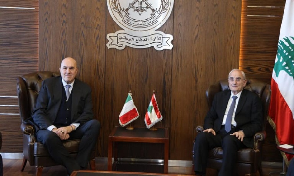 منسى التقى وزير الدفاع الإيطالي: دعم مستمر للجيش