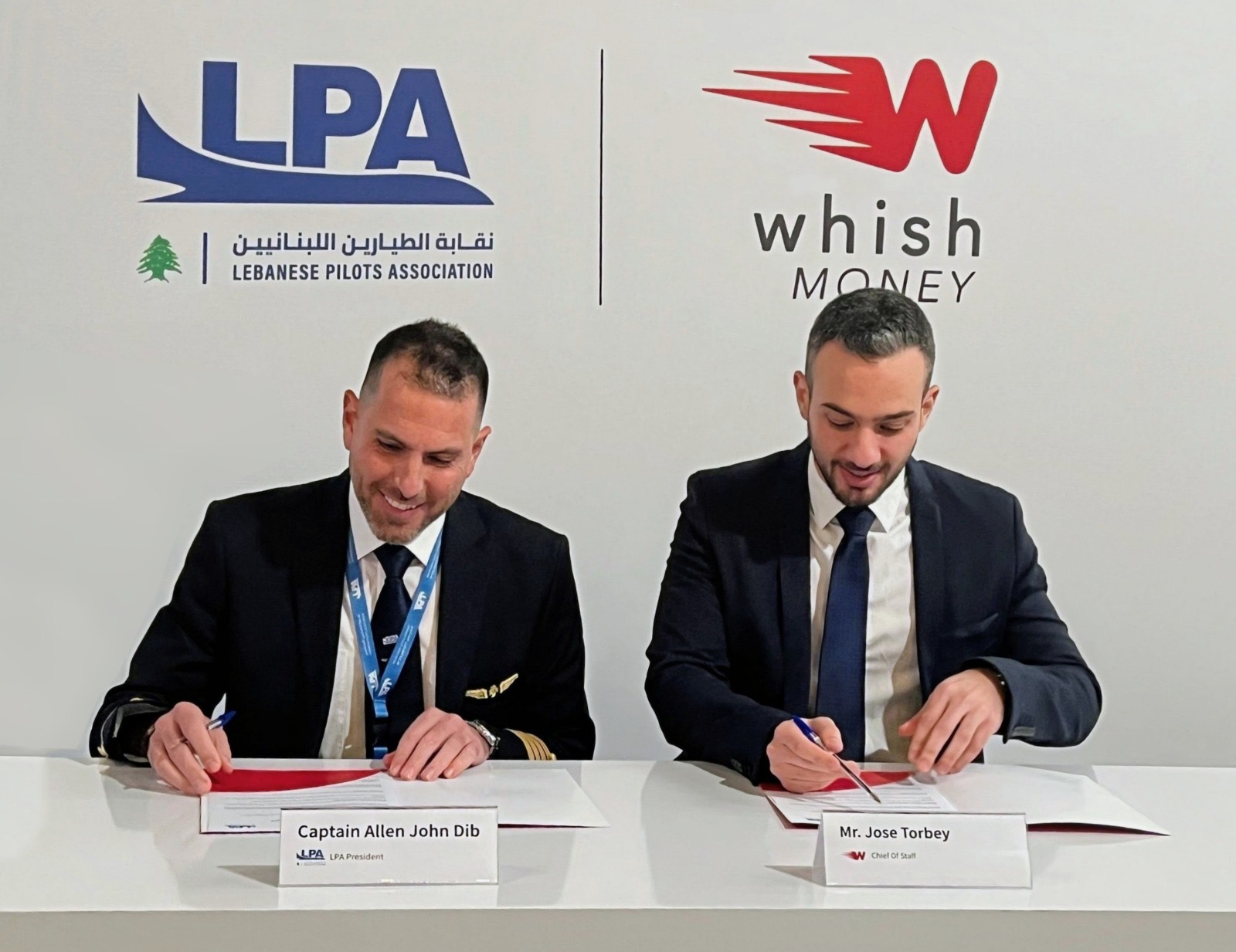 Money ونقابة الطيارين اللبنانيين (LPA) توقّعان شراكة استراتيجية لدعم طواقم الطيران بحلول مالية متطورة وآمنة