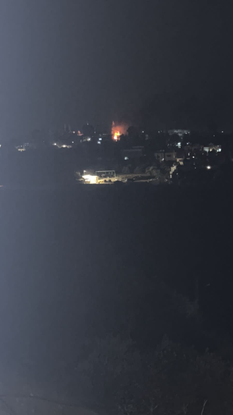 انفجار قوي في بلدة حولا