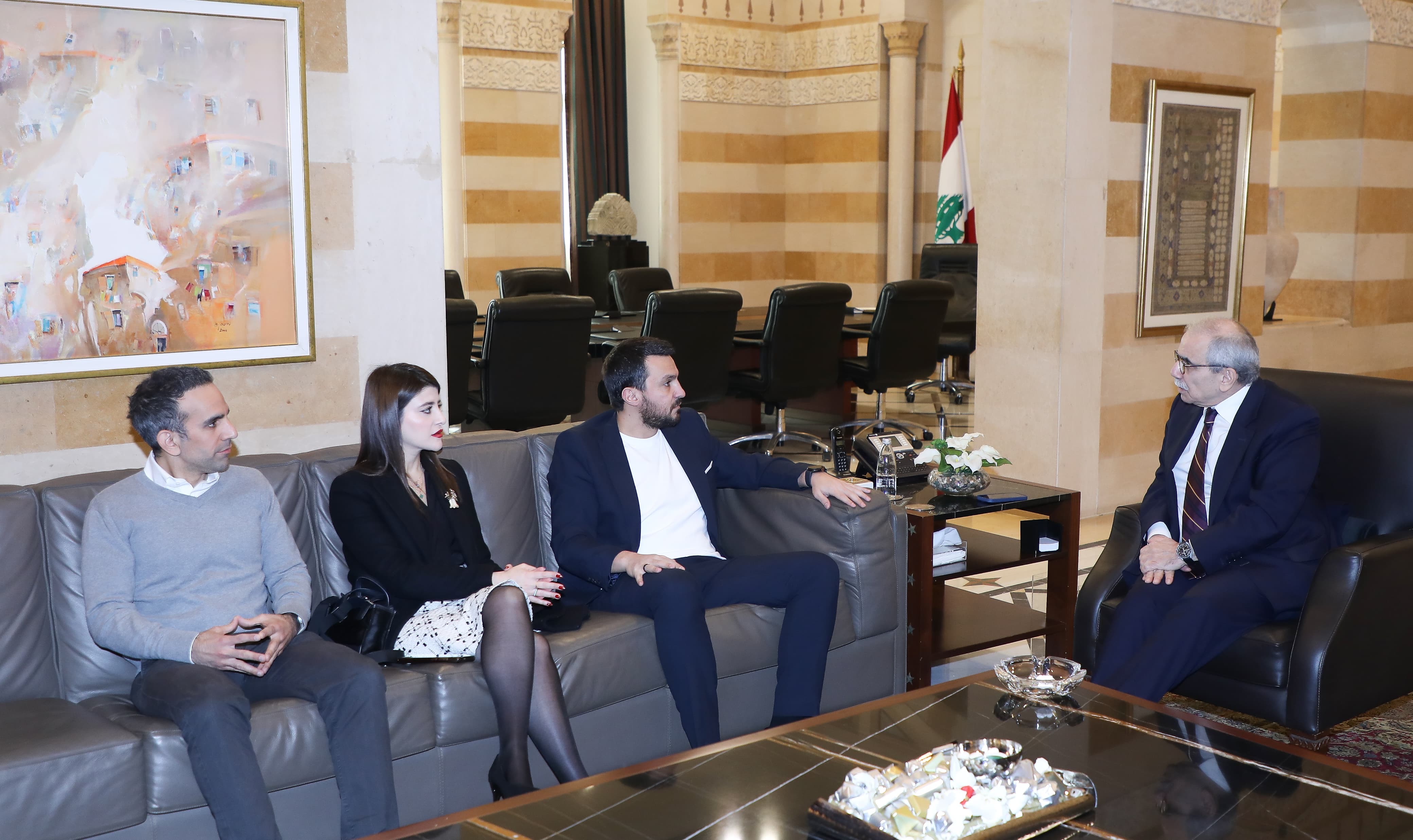 سلام استقبل وفدًا من رابطة المودعين