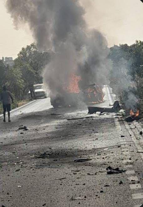 غارة مسيرة استهدفت سيارة في بريقع