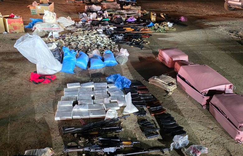 الجيش يوقف 7 أشخاص ويضبط كمية كبيرة من المخدرات والأسلحة