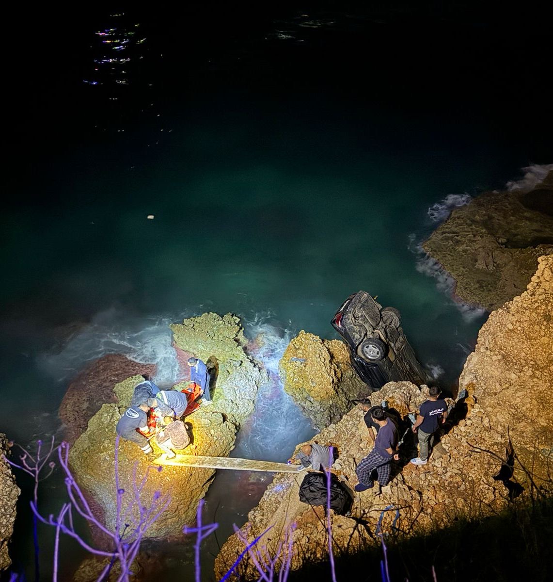 حادث سير خطير على طريق شكا البحرية يسفر عن أربعة جرحى