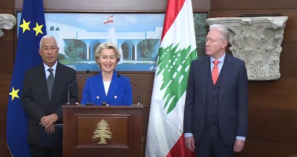 فون دير لايين من بعبدا: لنزع سلاح “الحزب” بشكل كامل