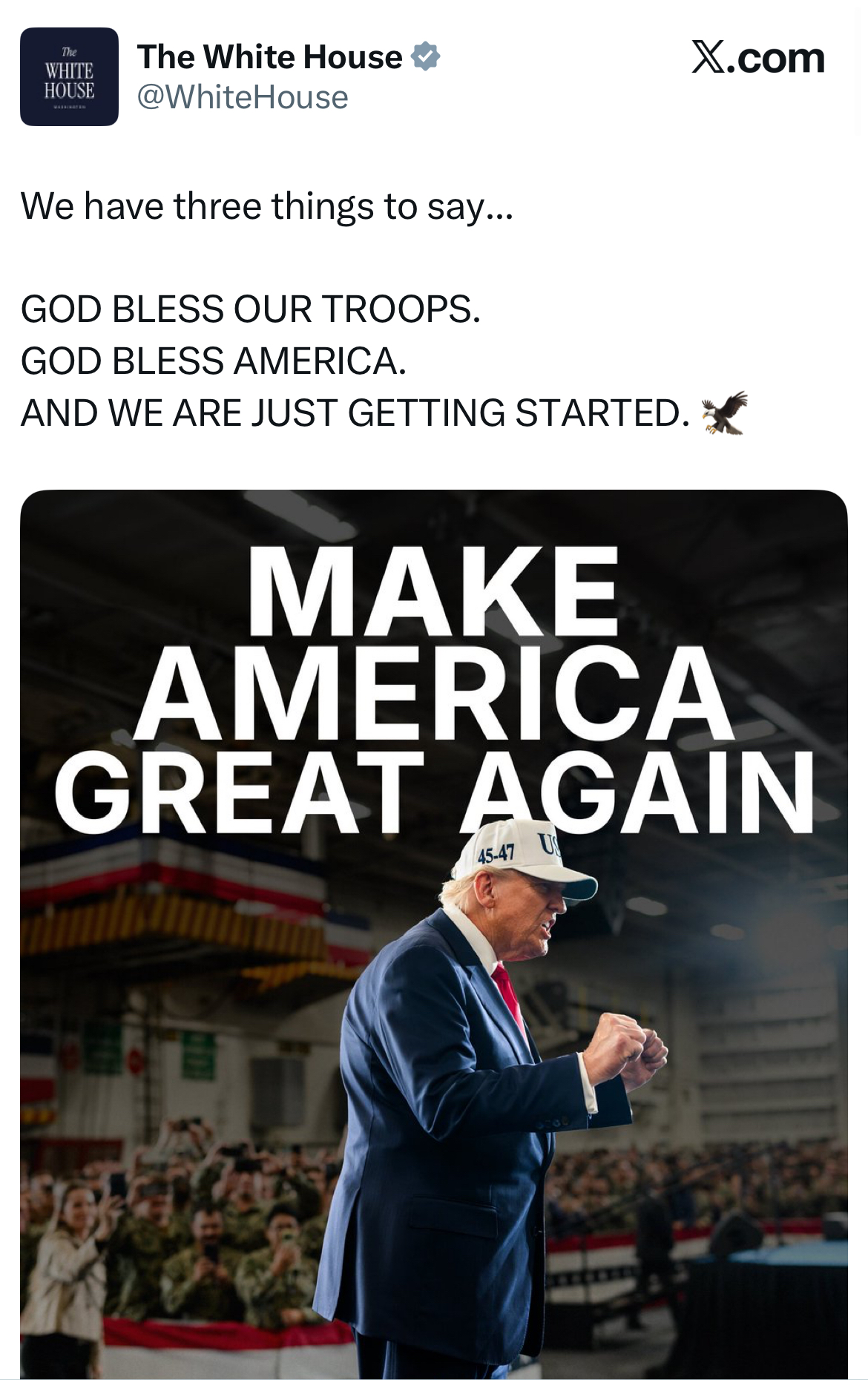 3  رسائل قصيرة للبيت الابيض …ماذا تضمنت؟