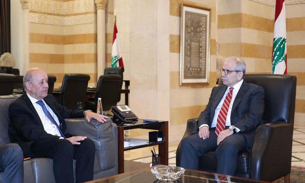 لودريان في السراي الحكومي