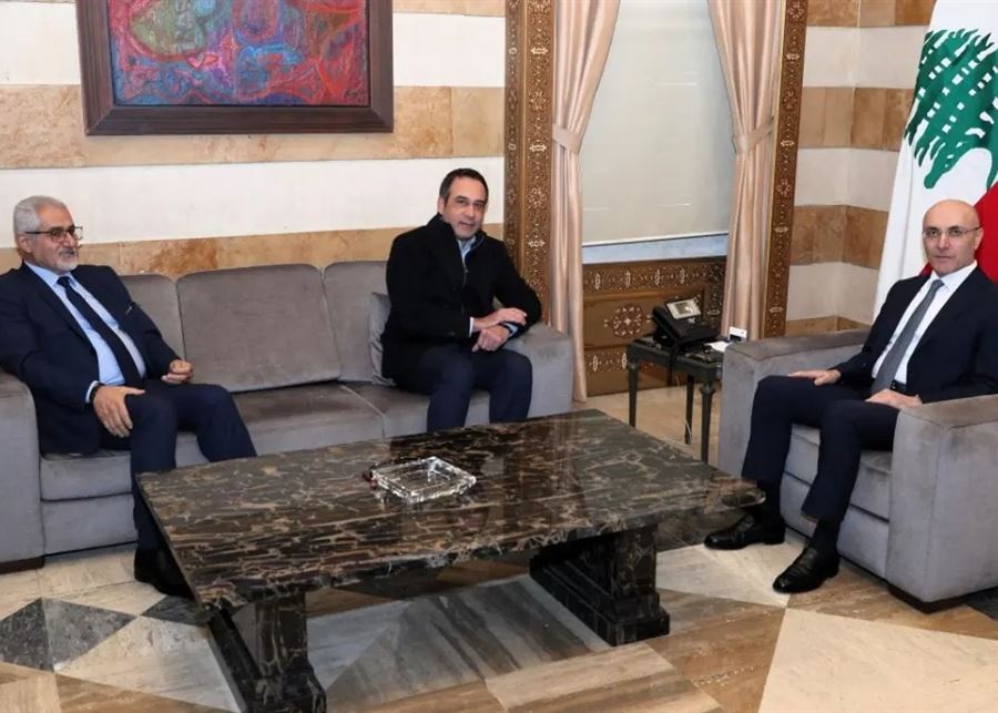 الحجار عرض الاوضاع وشؤونا انمائية مع النواب بدر وعطية والبعريني