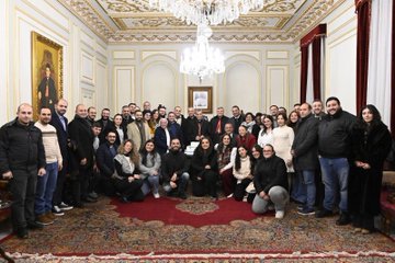 استقبل البطريرك في مكتب راعوية الشبيبة في الدائرة البطريركية