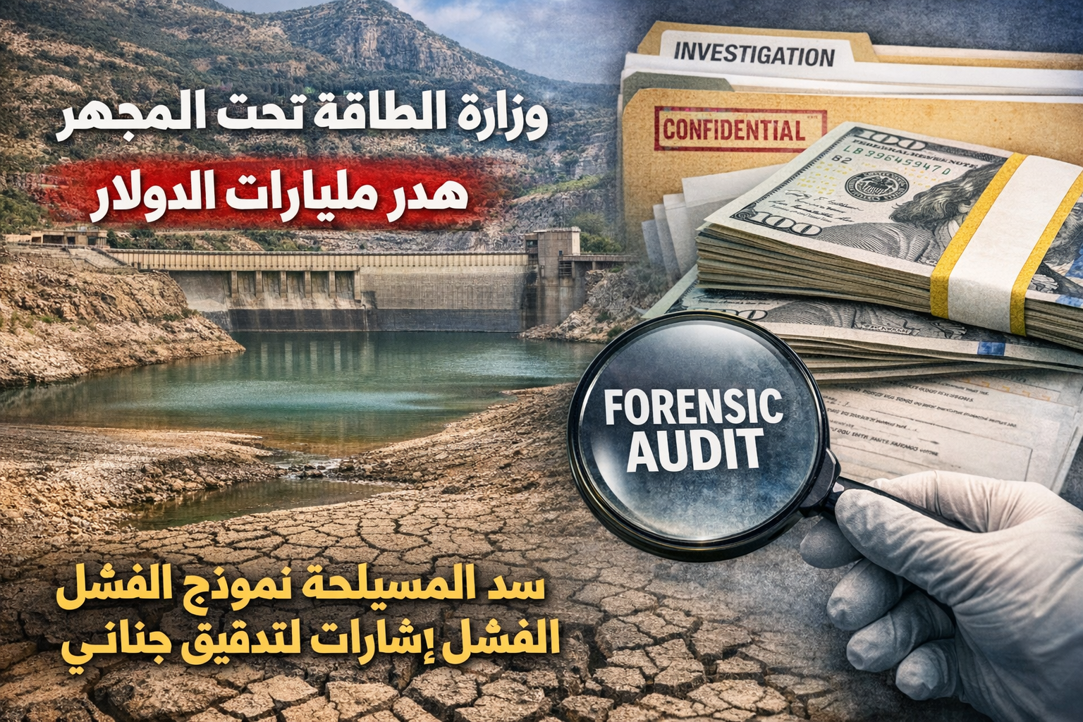 وزارة الطاقة تحت المجهر: هدر مليارات الدولار وسدّ المسيلحة نموذج الفشل وإشارات لتدقيق جنائي