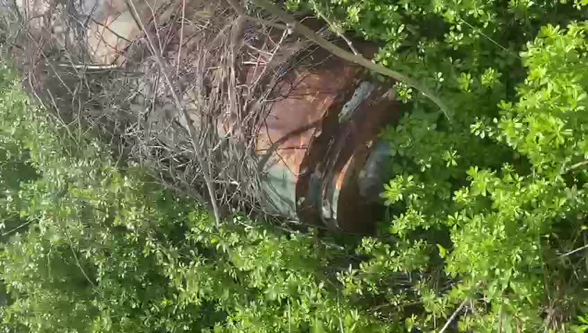 بالفيديو - العثور على صاروخ  في بلدة المنصوري