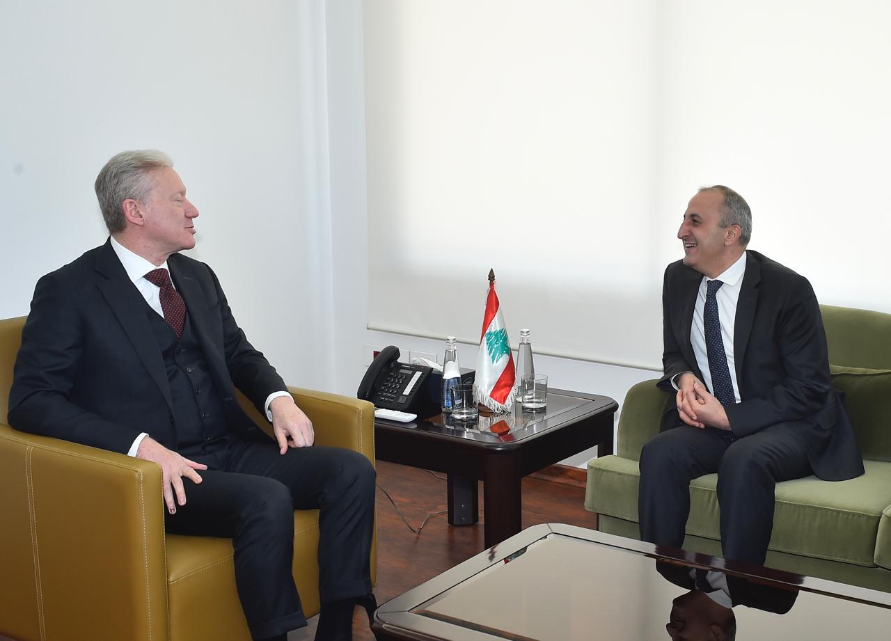 رجي يلتقي ممثل المنظمة الدولية للفرنكوفونية في الشرق الأوسط ليفون أميرجانيان