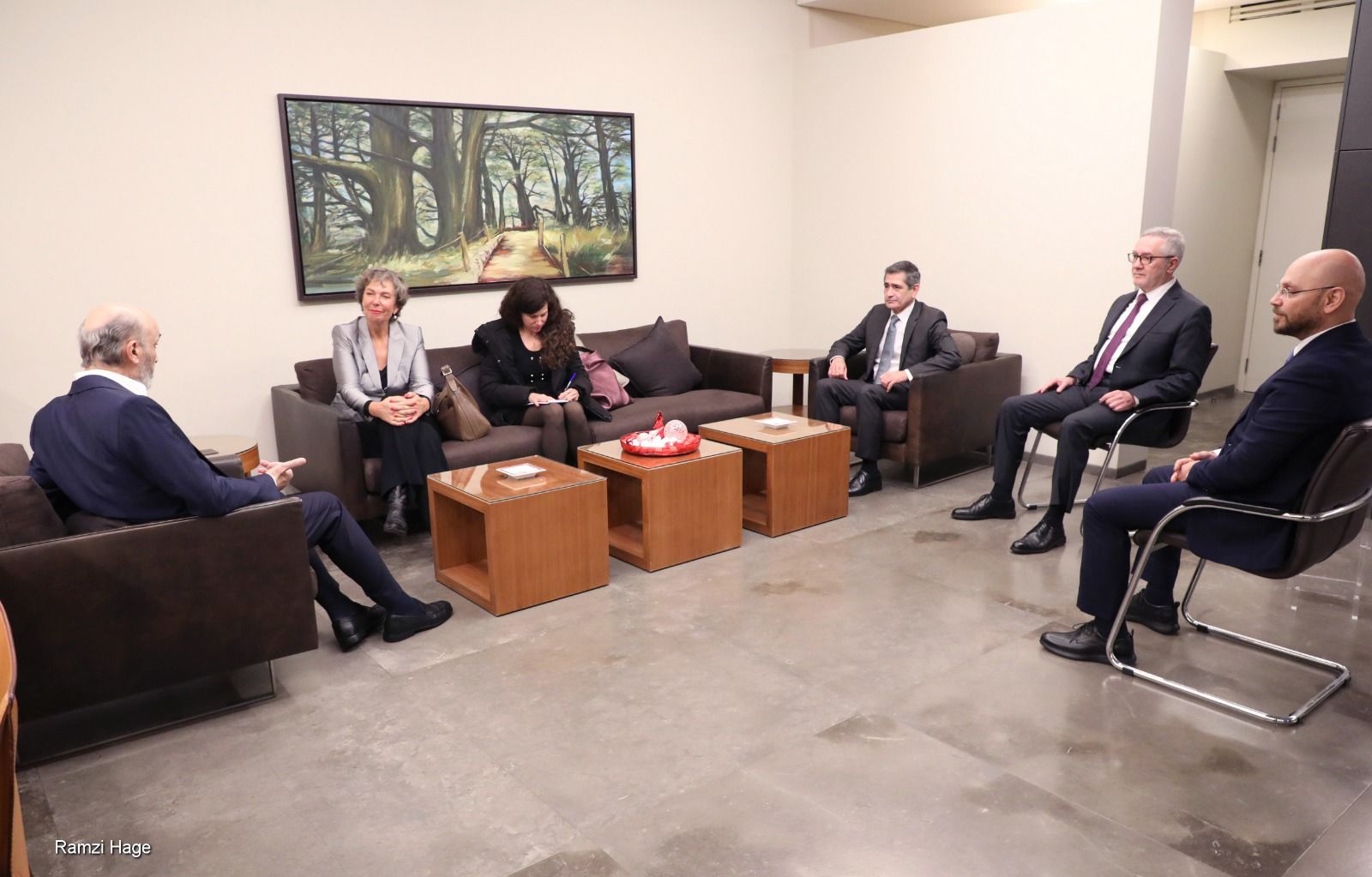 جعجع يلتقي السفيرة السويسرية ،  ترافقها  مستشارة الأمن الإنساني في لبنان