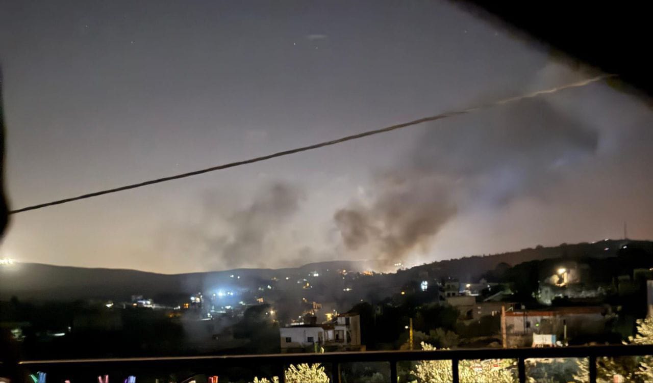 تفجيرات اسرائيلية  بواسطة مُسيّرة  في بلدة بليدا فجراً