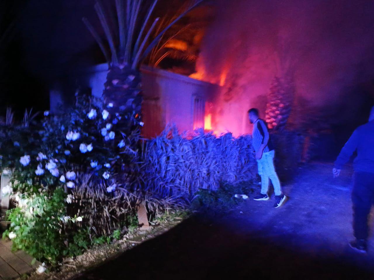 حريق غرفة جاهزة في جمعية الرسالة