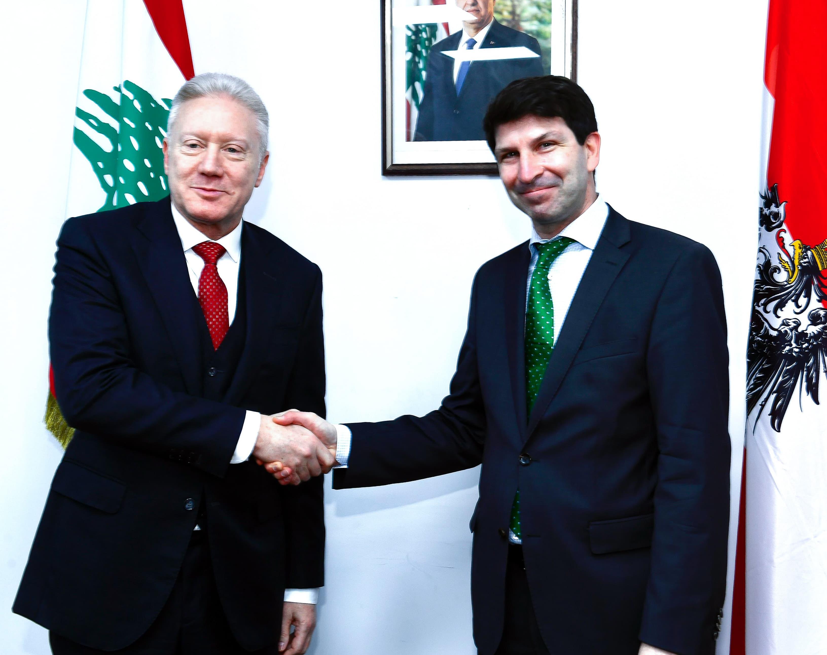 رجي يستقبل الممثل الخاص لوزارة الخارجية النمساوية