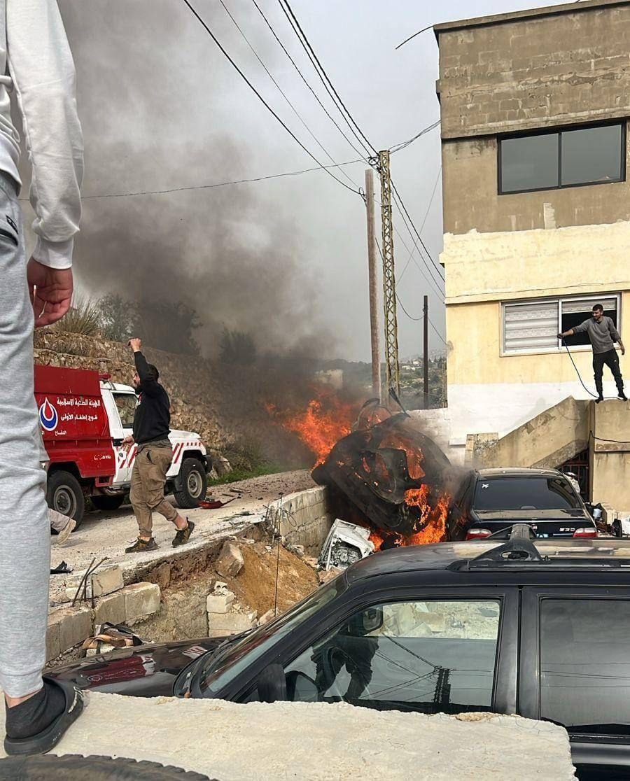 استهداف سيارة في بلدة صديقين