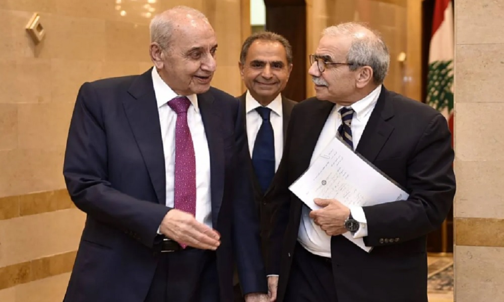 موضوع الخروقات الاسرائيلية بين بري وسلام