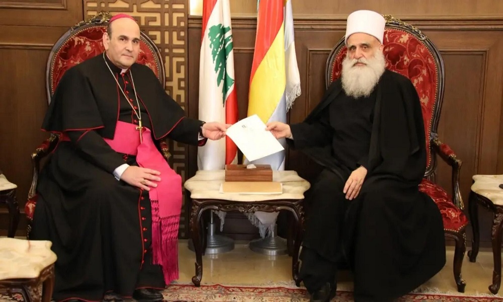 رسالة من البابا إلى شيخ العقل