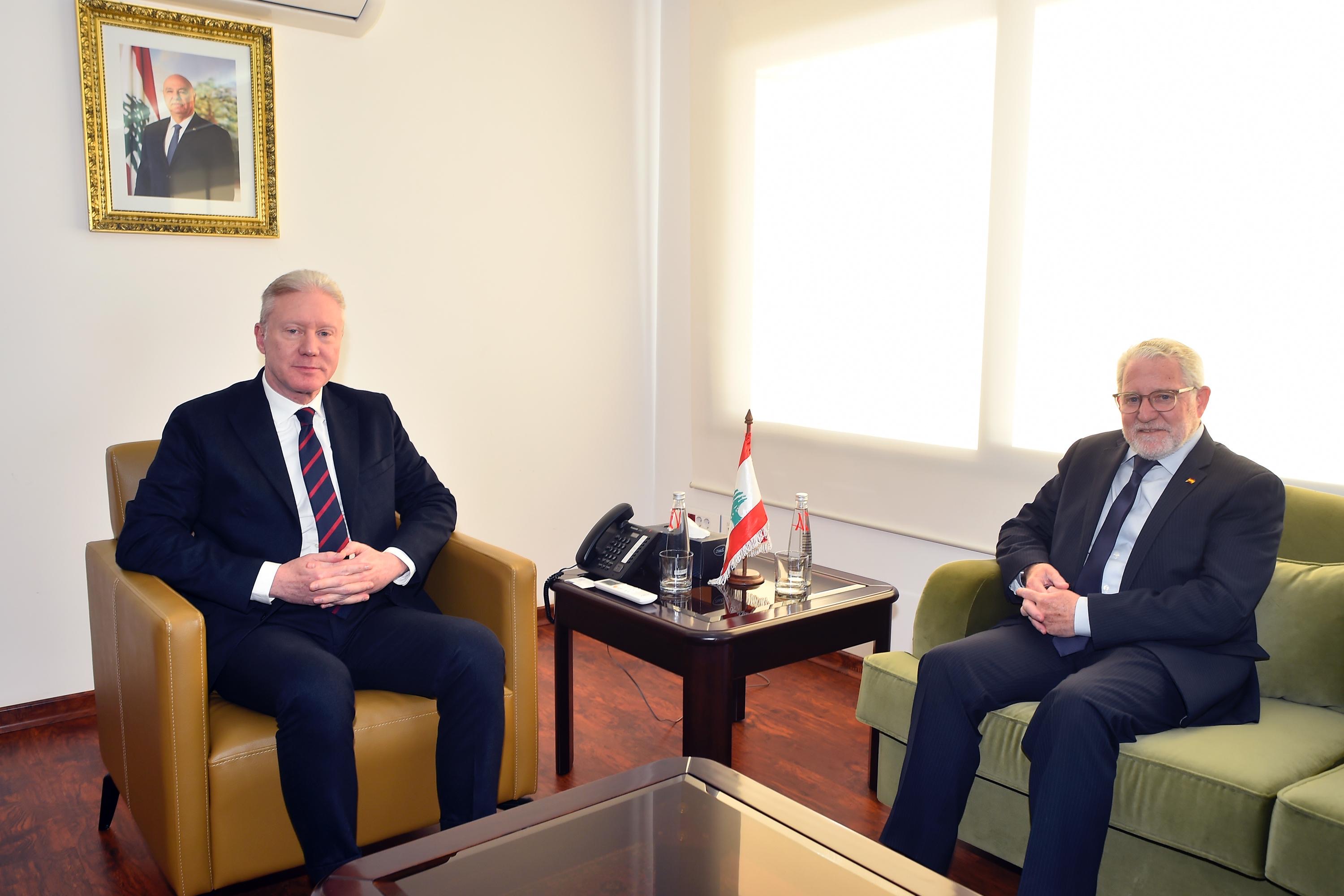 رجّي استقبل سفيري كولومبيا وإسبانيا