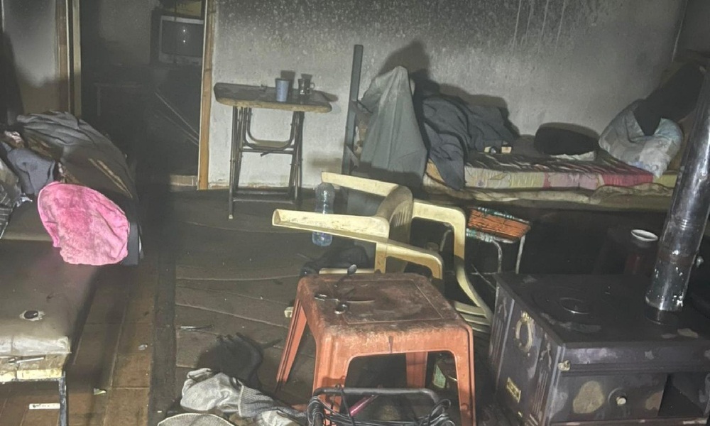 إخماد حريق شقة في سحمر