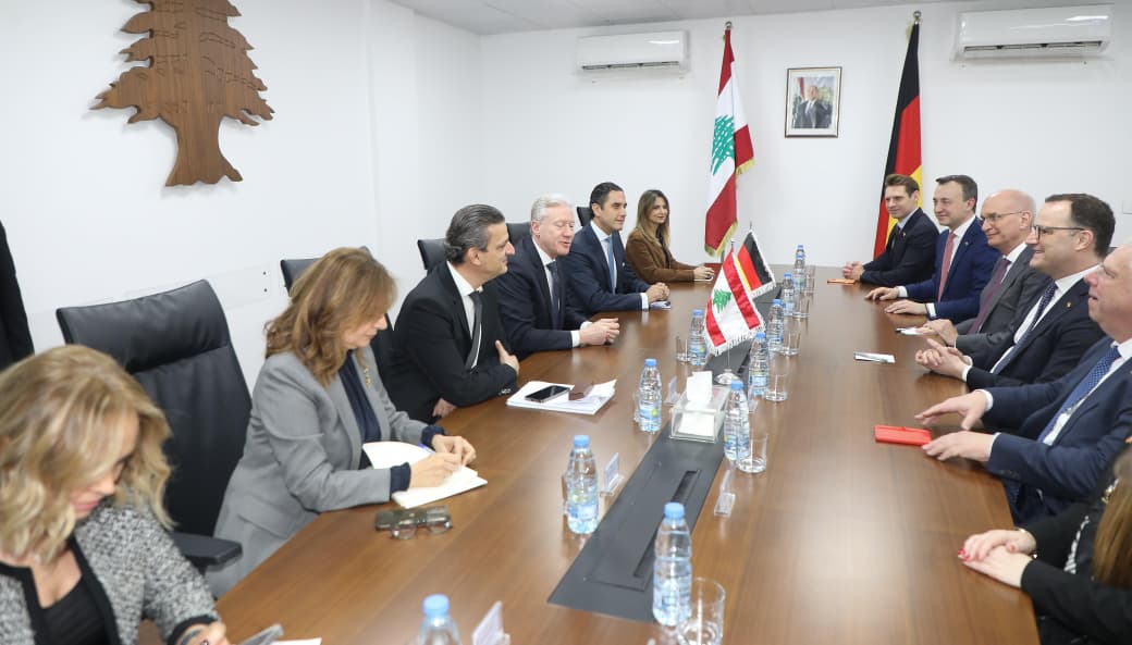 رجي يبحث مع وفد برلماني ألماني دعم لبنان وتطورات المنطقة وملف اللاجئين