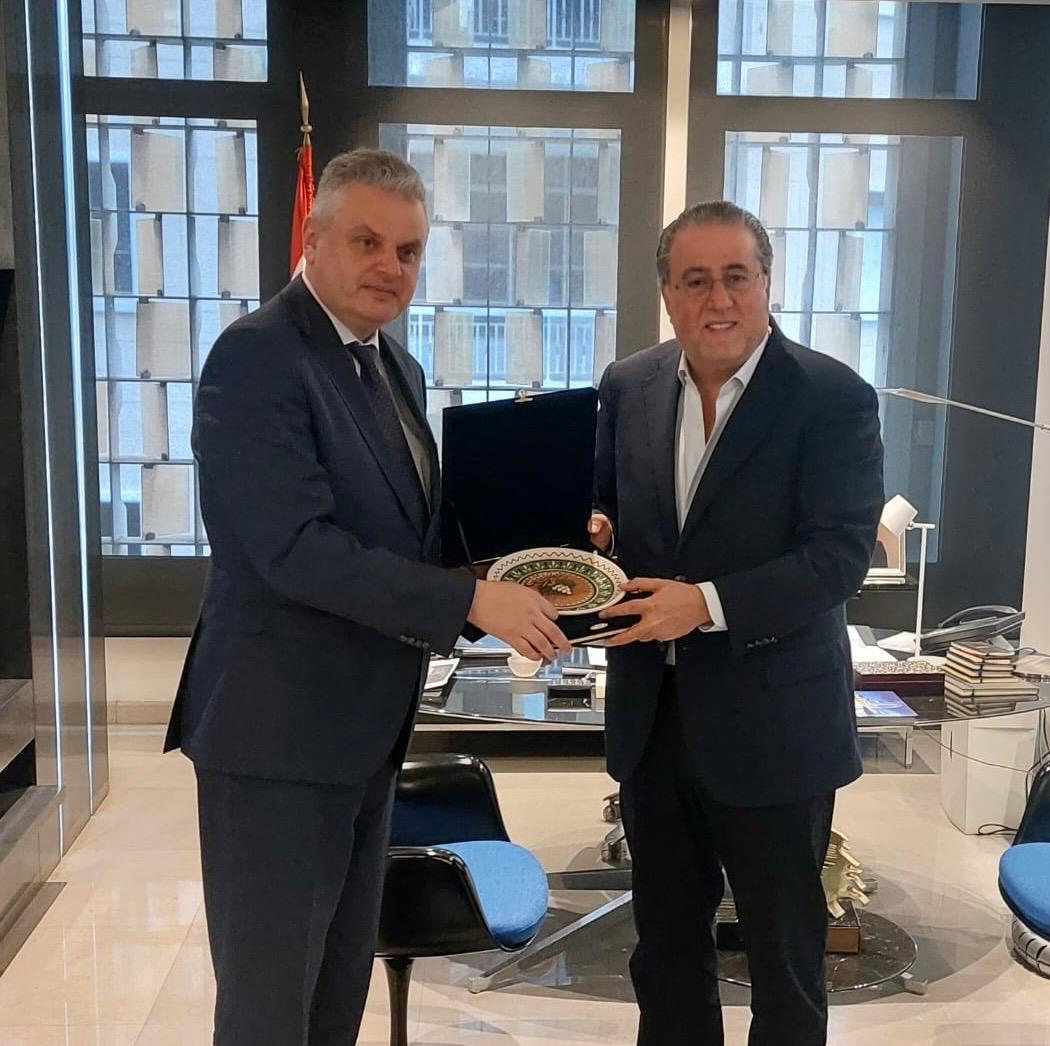 شقير يبحث مع سفير مولدوفا سبل تنمية العلاقات الإقتصادية بين البلدين