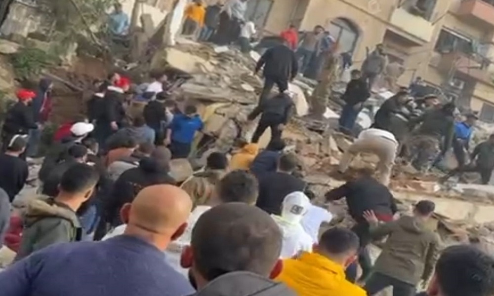 إشكال في محيط المبنى المنهار في طرابلس