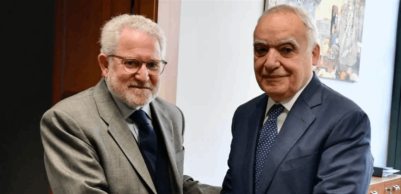 سلامة استقبل السفير الإسباني مودعا