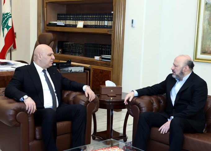 الرئيس  عون يستقبل النائب ملحم رياشي