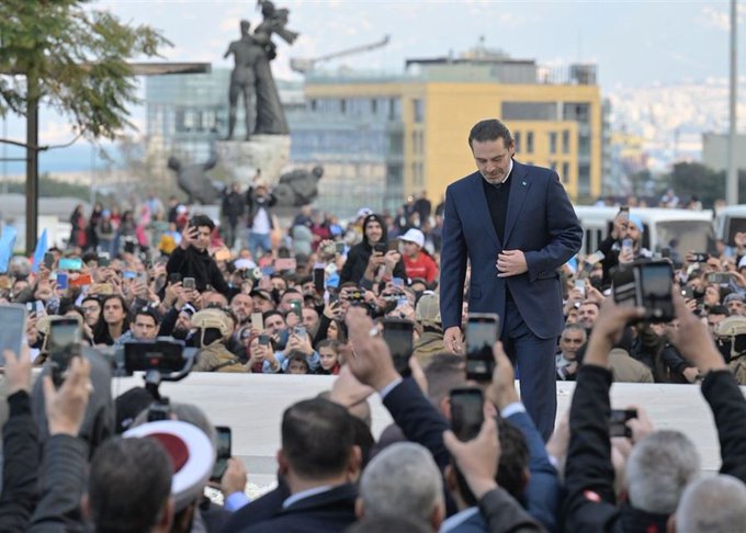 وصول الرئيس سعد الحريري الى بيت الوسط
