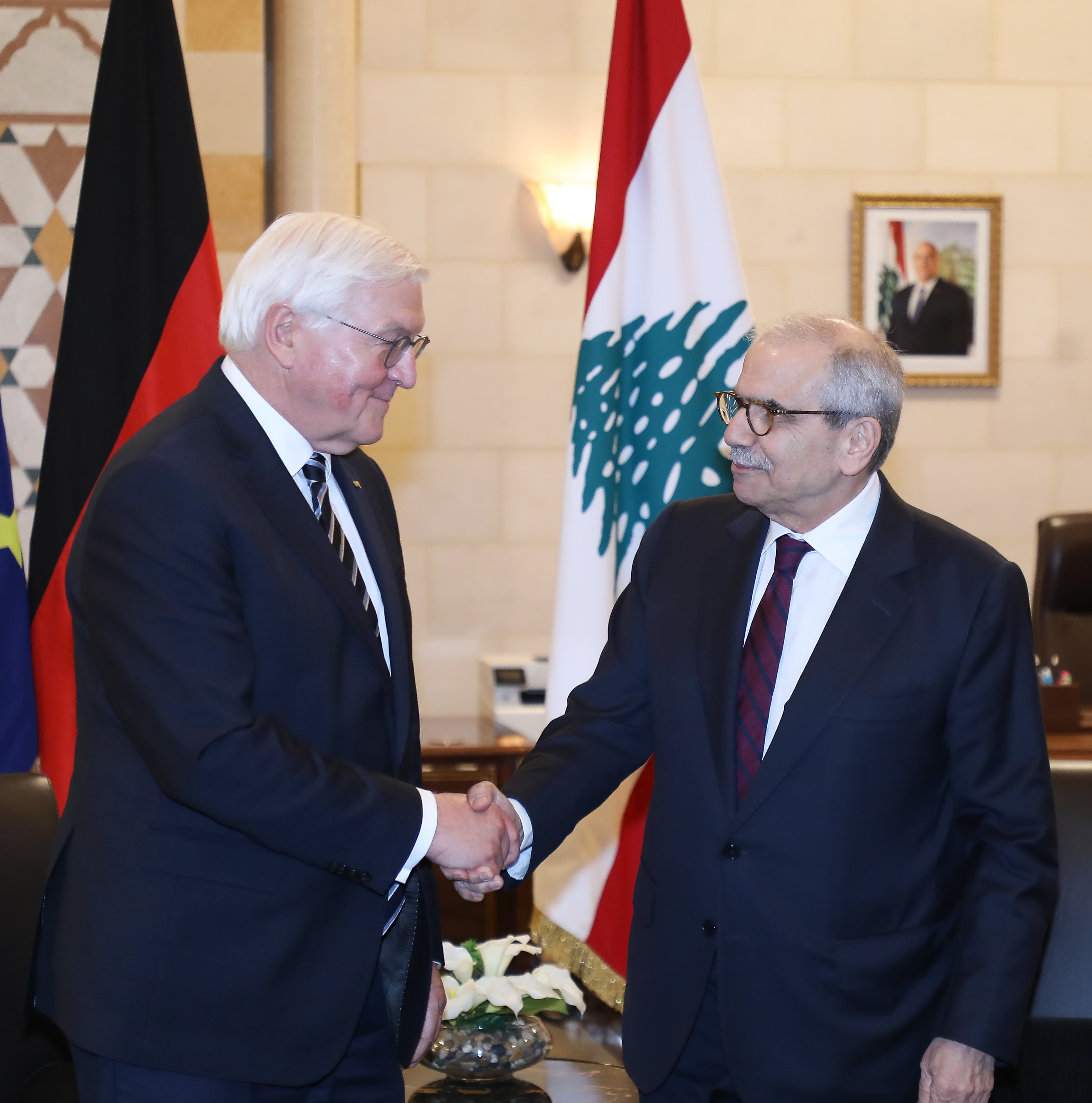 سلام استقبل رئيس جمهورية ألمانيا في السراي