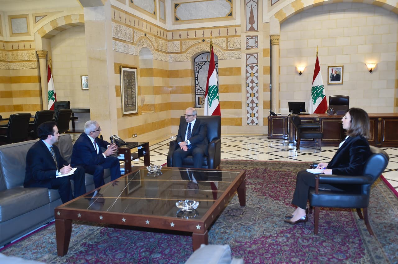 سلام استقبل إياد علاوي وسفير أرمينيا ووفد دار الطائفة الدرزية