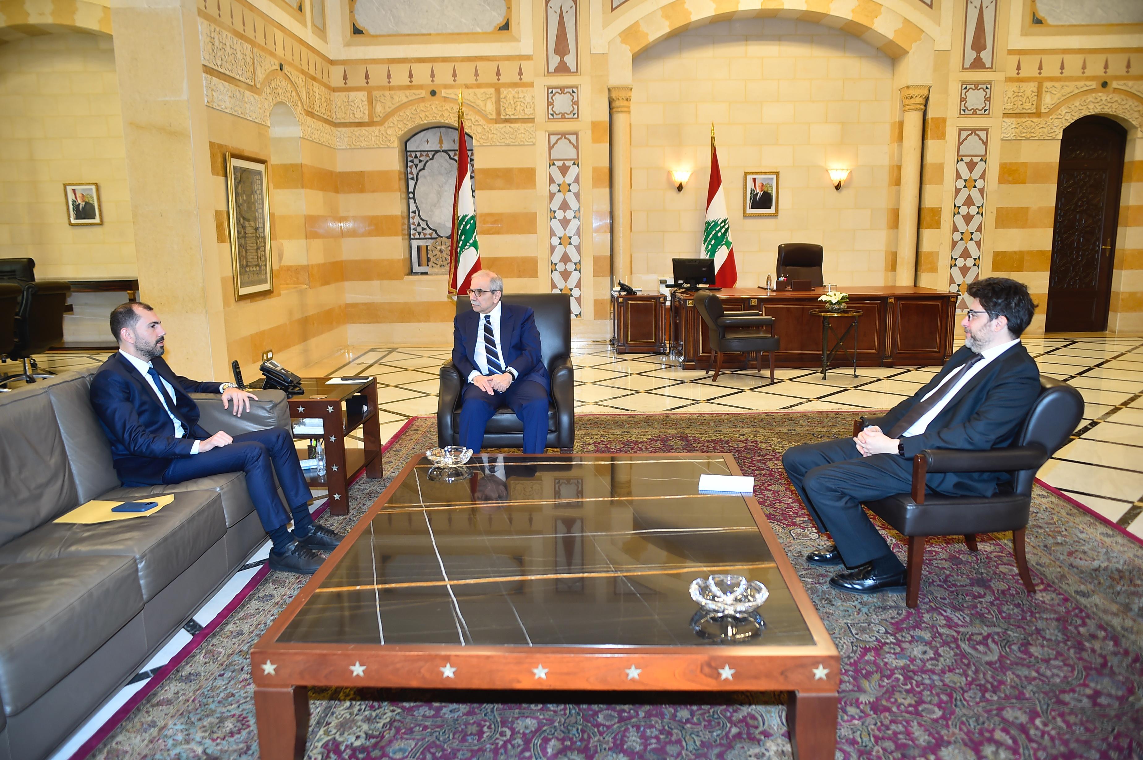 سلام استقبل سفير اليبان لدى لبنان و وفد من المجلس الإسلامي الشيعي