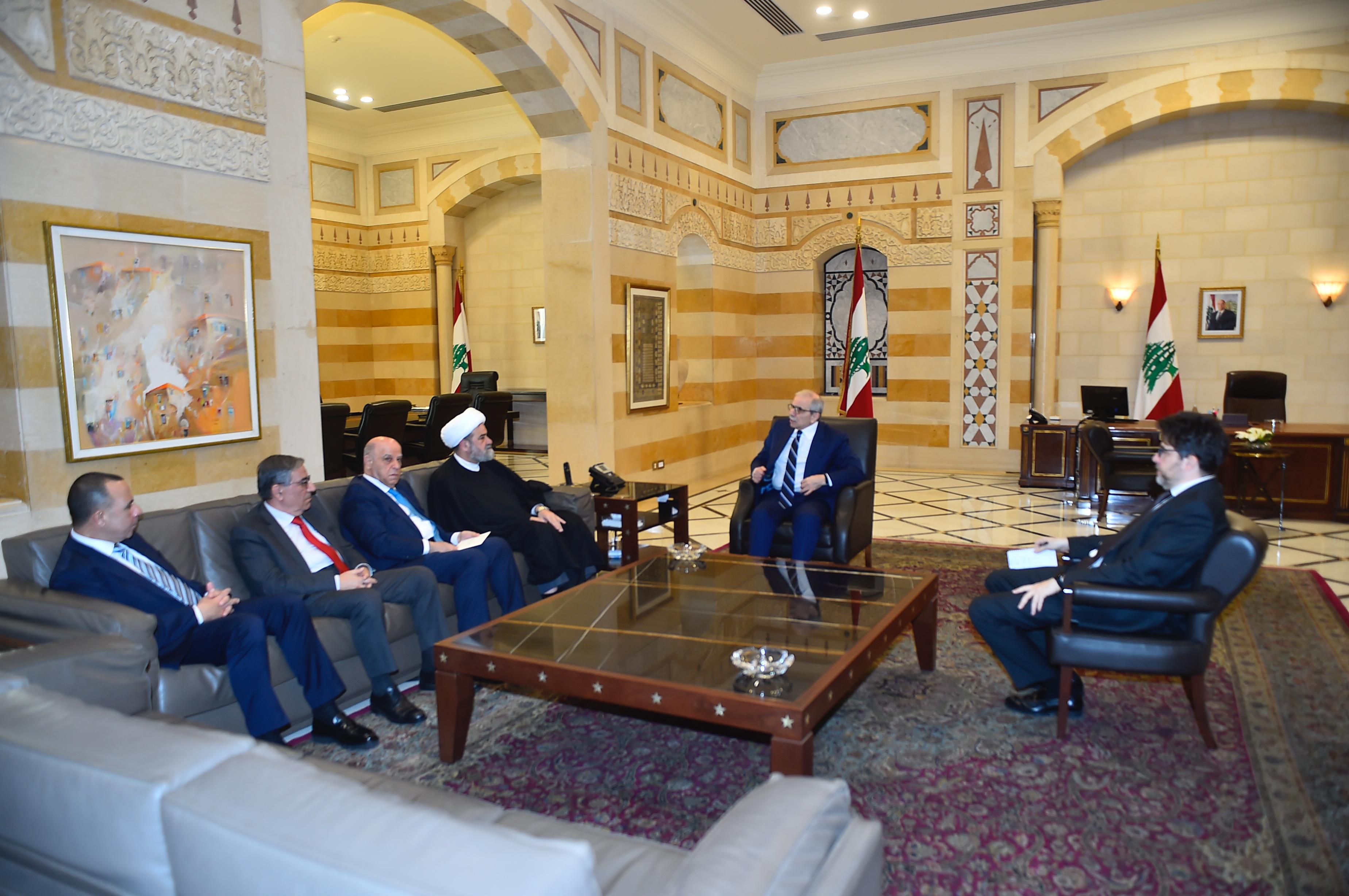 سلام استقبل سفير اليبان لدى لبنان و وفد من المجلس الإسلامي الشيعي