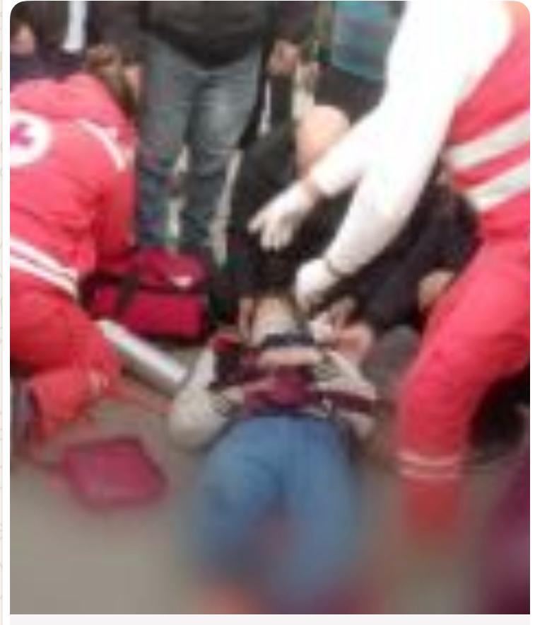 أصيب  في حادث تصادم على طريق المنصورة في خراج مستشفى حمود –