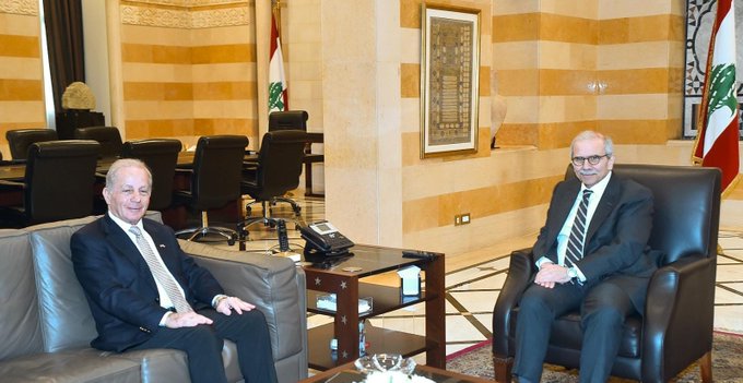 سلام استقبل السفير الأميركي في السراي الحكومي