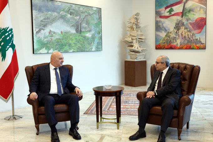 الرئيس عون عرض مع رئيس الحكومة  الأوضاع العامة في البلاد