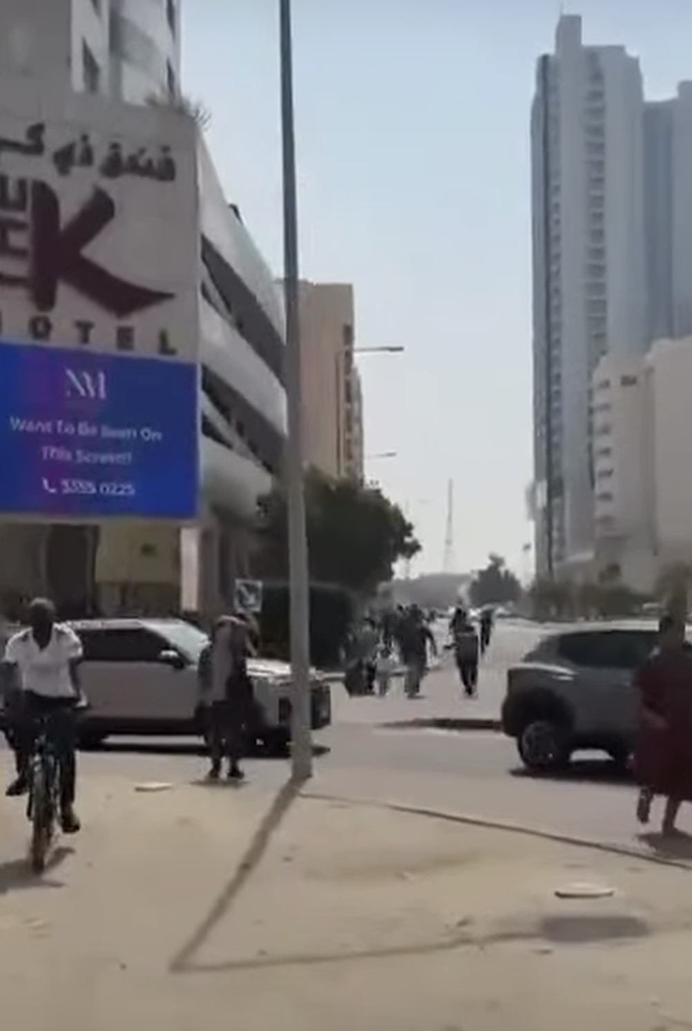 صواريخ إيرانية باليستية تضرب قاعدة  اميركية في ابو ظبي