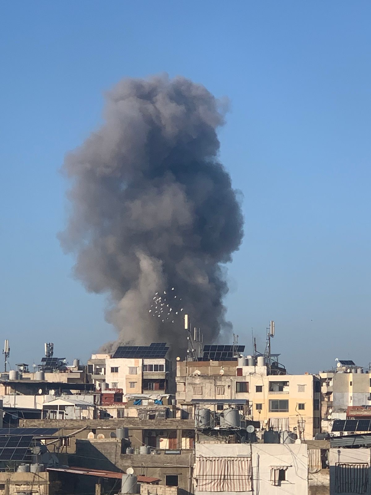 غارات بخمسة صواريخ على الضاحية الجنوبية