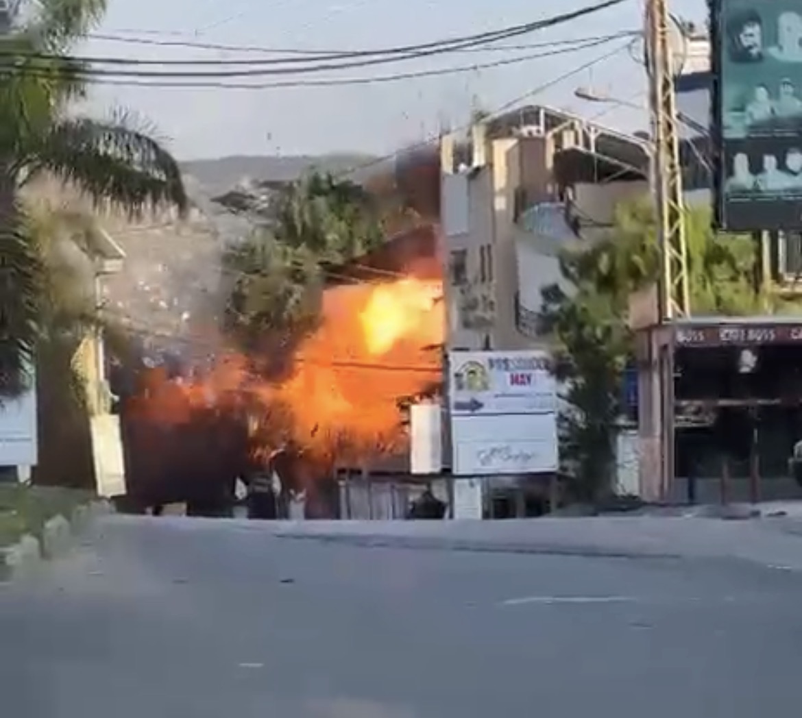 غارة تستهدف القرض الحسن في النبطية