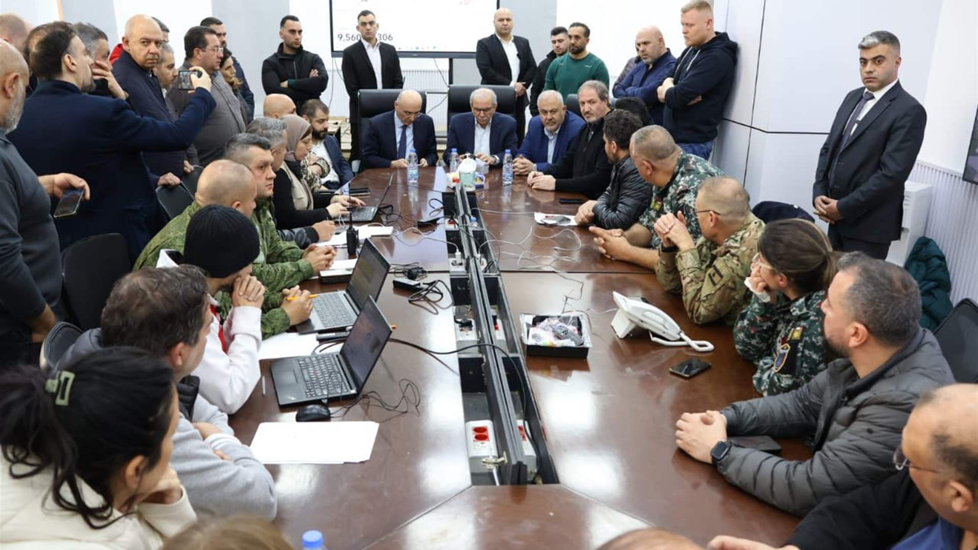 سلام والحجار إطّلعا على عمل غرفة إدارة الكوارث في محافظة بيروت