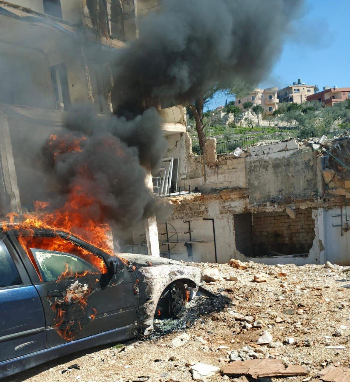 إصابة شخص باستهداف سيارة في يحمر الشقيف