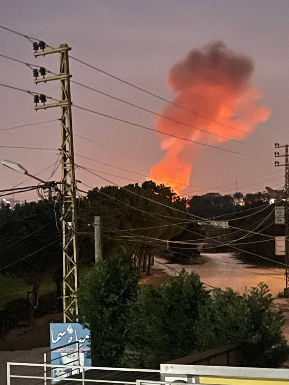 غارة إسرائيلية بين السكسكية و البابلية - خربة الدوير قضاء صيدا