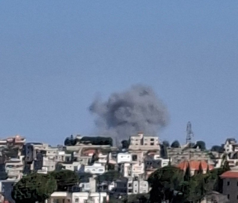 غارة على بلدة خربة سلم