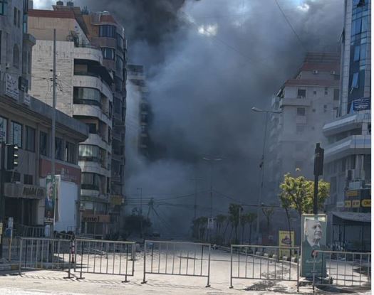 غارة إسرائيلية تستهدف مبنى “قرض الحسن – في صفير بالضاحية