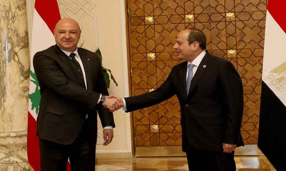 مساعدات إنسانية مصرية إلى لبنان