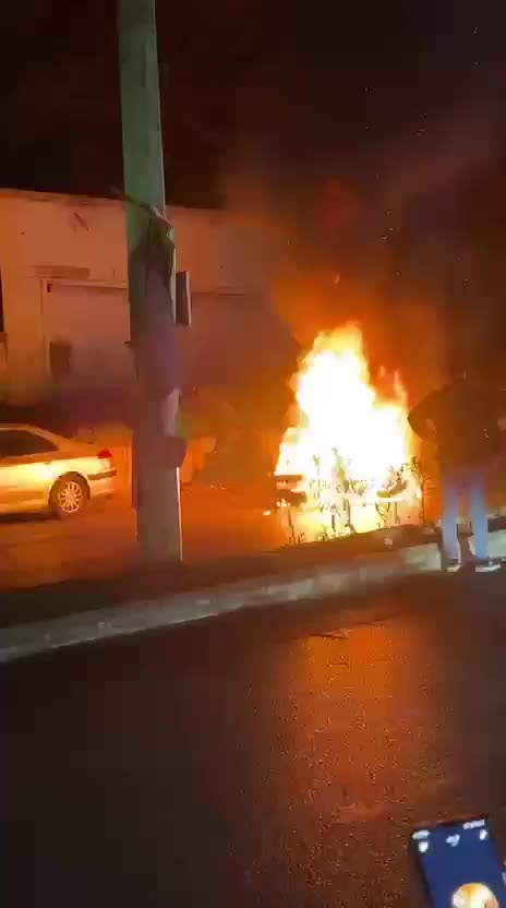 استهداف دراجة نارية على طريق الأوزاعي