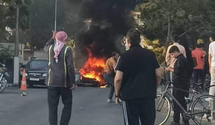 استهداف سيارة في دمشق